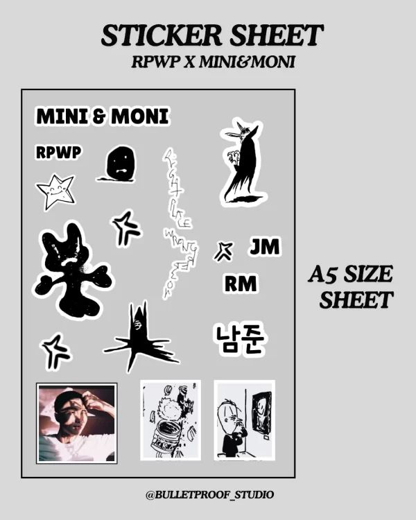 Rpwp X Mini Moni Sticker Sheet