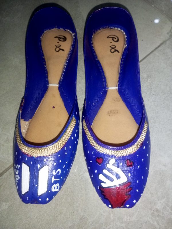 BTS Electric Blue Khussa