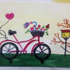Bicycle painting, Size 12/16