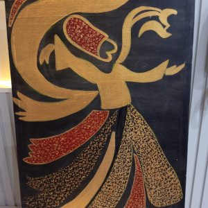 Dervaish Painting Gold & Brown