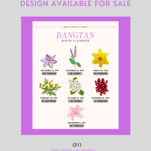 BTS Birth Flower