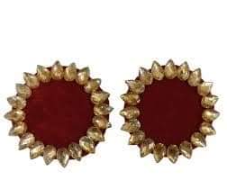Maroon earrings