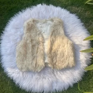 Faux Fur Sleeveless Jacket